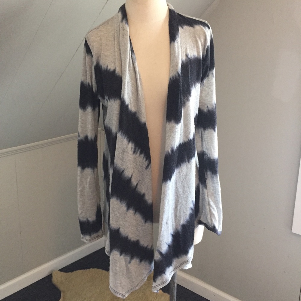 Urban Uco Tie Dye Shawl Front Cardigan